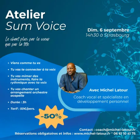Atelier Sum Voice Dimanche 06 septembre 2026